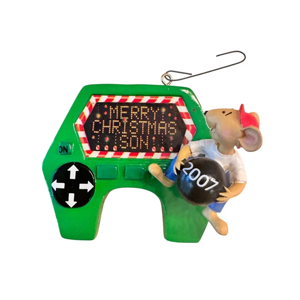 American Greetings 2007 Merry Christmas Son Gamer Mouse Controller Ornament